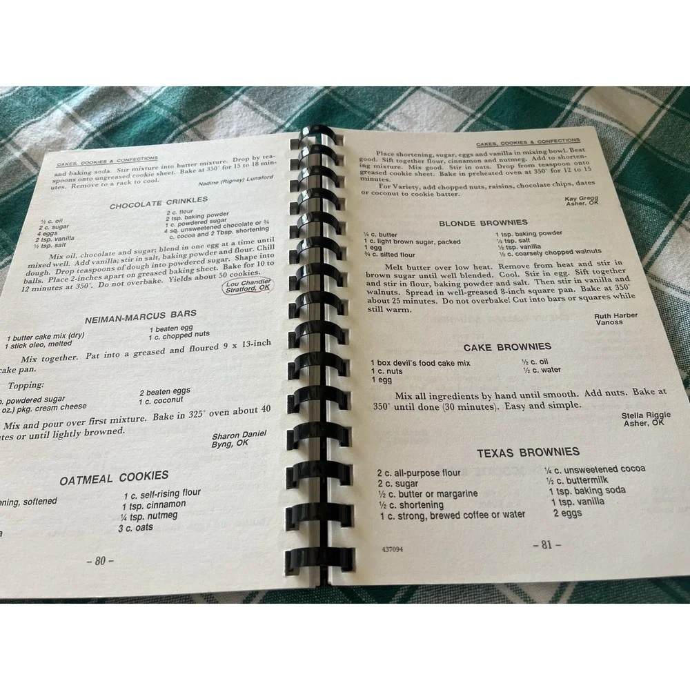 Our Daily Bread Cookbook Recipe Pentecostal Holiness Church Stratford Oklahoma